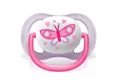 Пустушка силіконова Philips Avent Ultra Air I love SCF080/02 ортодонтична, 0-6 місяців, для дівчинки, 2 шт