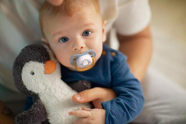 Пустышка силиконовая Philips Avent Ultra Air Animal SCF080/05 ортодонтическая, для мальчиков, 0-6 месяцев, 2 шт