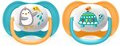 Пустышка силиконовая Philips Avent Ultra Air Animal SCF080/07 ортодонтическая, для мальчиков, 6-18 месяцев, 2 шт