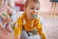 Пустушка силіконова Philips Avent Ultra Air Animal SCF080/07 ортодонтична, для хлопчиків, 6-18 місяців, 2 шт