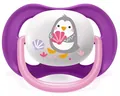 Пустушка силіконова Philips Avent Ultra Air Animal SCF080/08 ортодонтична, для дівчаток, 6-18 місяців, 2 шт
