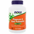 Слива та Со Пальметто NOW Pygeum & Saw Palmetto м'які капсули №120