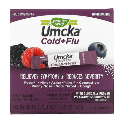 Комплекс при простуде Nature's Way Umcka Cold & Flu порошок в саше №10
