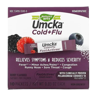 Комплекс при застуді Nature's Way Umcka Cold & Flu порошок в саше №10
