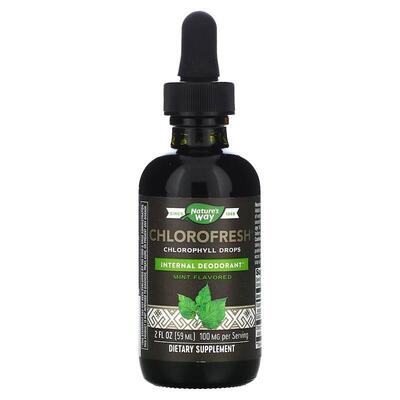 Хлорофилл жидкий Nature's Way Chlorofresh с ароматом мяты, 59 мл
