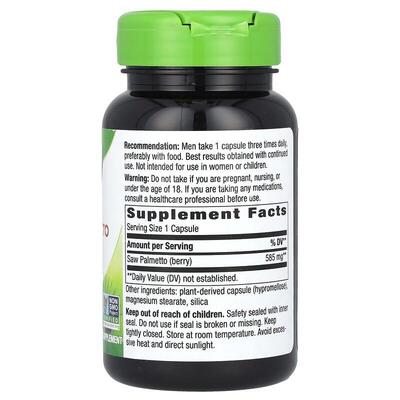 Ягоды Со Пальметто Nature's Way Saw Palmetto Berries, 100 капсул