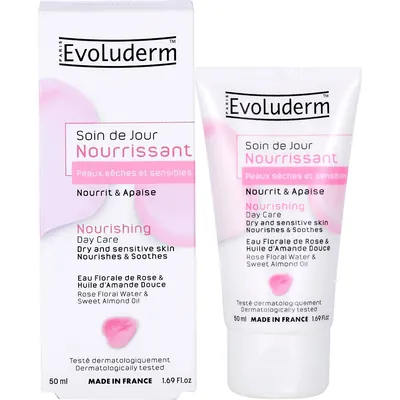 Крем для обличчя Evoluderm для сухої та чутливої шкіри живильний, 50 мл