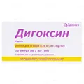 Дигоксин розчин д/ін. 0.25 мг/мл по 1 мл №10 в амп.