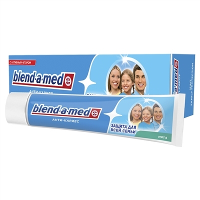 Зубная паста Blend-a-med Анти-кариес Защита для всей семьи Мята, 100 мл