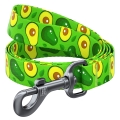 Поводок Collar WAUDOG Nylon рисунок Авокадо, ширина 20 мм длина 122 см