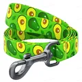 Повідець Collar WAUDOG Nylon малюнок Авокадо, ширина 20 мм довжина 122 см