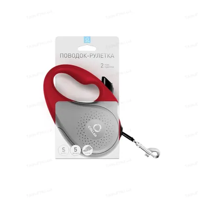 Повідець-рулетка для собак Collar S до 15 кг, 5 м червона