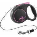 Поводок-рулетка для собак Flexi Black Design 033234 с тросом XS, 3 м