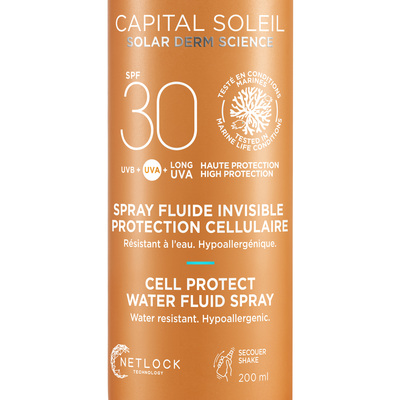 Спрей-флюид Vichy Capital Soleil солнцезащитный водостойкий для тела SPF 30, 200 мл
