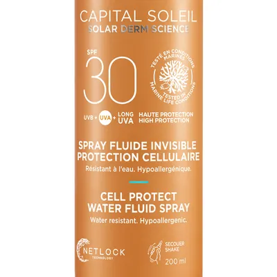 Спрей-флюїд сонцезахисний для тіла Vichy Capital Soleil SPF30 водостійкий, 200 мл