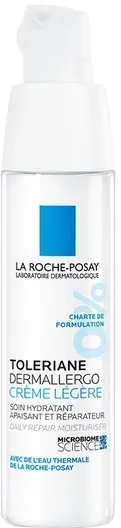 Крем для обличчя та шкіри навколо очей La Roche-Posay Toleriane Dermallergo Legere легкий для гіперчутливої та схильної до алергії шкіри, 40 мл