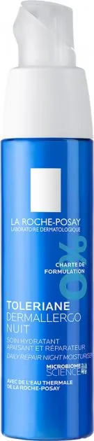 Крем-догляд для обличчя та шкіри навколо очей La Roche-Posay Toleriane Dermallergo нічний для гіперчутливої та схильної до алергії шкіри, 40 мл