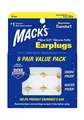 Беруші вкладки вушні MACK`S Pillow Soft Silicone Earplugs 7 силіконові білі, 6 пар