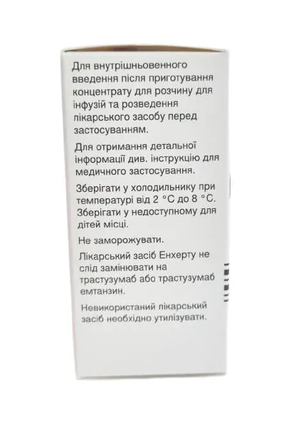 Енхерту порошок д/конц. для р-ну д/інф. по 100 мг у флак. скл.