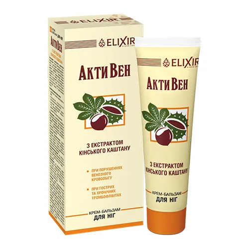 АктиВен Elixir з екстрактом кінського каштана крем-бальзам по 75 мл у тубах