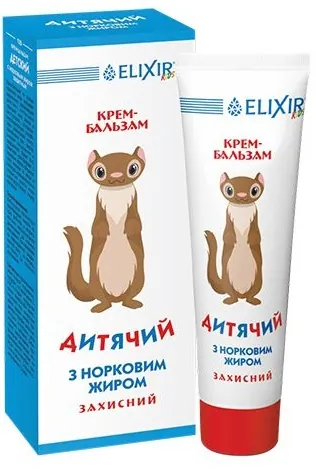 Крем-бальзам Elixir Дитячий з норковим жиром захисний, 75 мл