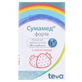 Сумамед форте порошок д/ор. сусп. зі смак. полун. 200 мг/5 мл (1200 мг) по 30 мл у флак.