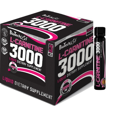 Жиросжигатель Biotech L-CARNITINE 3000 AMPULE апельсин, 20 x 25 мл