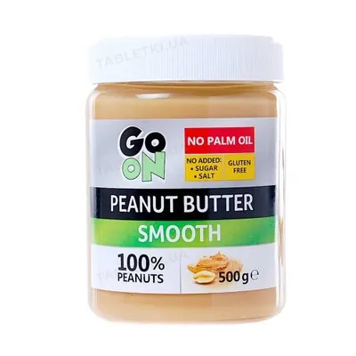 Арахісова паста Go On Nutrition Peanut Butter Smooth, 500 г