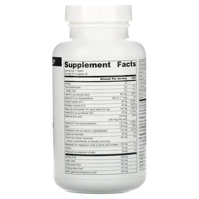 Комплекс при стресі Source Naturals Hi-Stress B & C, 120 таблеток