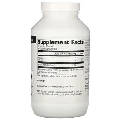 Лецитин Source Naturals Lecithin 1200 мг, 200 капсул