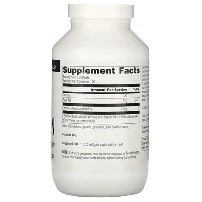 Лецитин Source Naturals Lecithin 1200 мг, 200 капсул