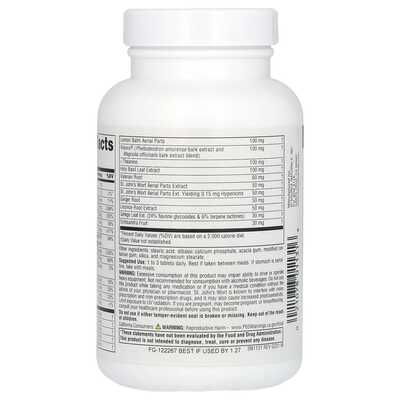 Поддержка нервной системы Source Naturals Calm Thoughts, 90 таблеток