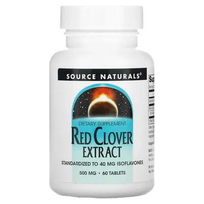 Червона конюшина Source Naturals Red Clover Extract 500 мг, 60 таблеток