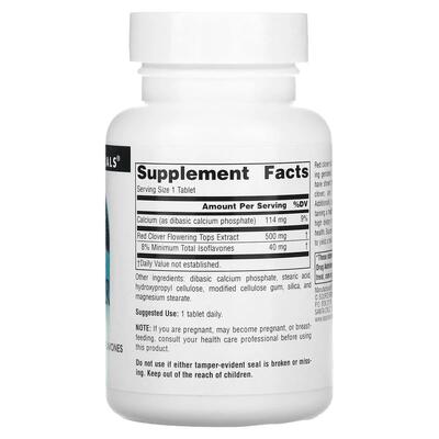 Красный клевер Source Naturals Red Clover Extract 500 мг, 60 таблеток
