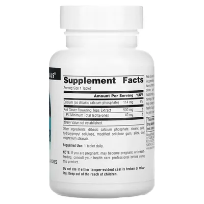 Червона конюшина Source Naturals Red Clover Extract 500 мг, 60 таблеток
