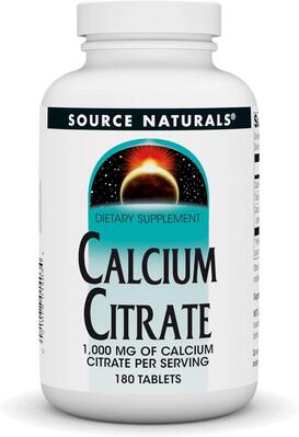 Кальций цитрат Source Naturals Calcium Citrate, 180 таблеток