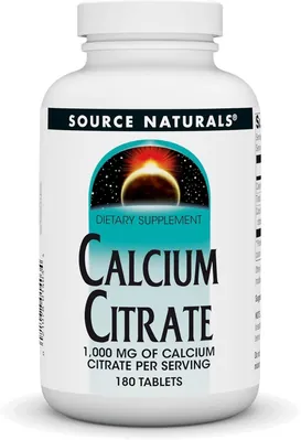 Кальцій цитрат Source Naturals Calcium Citrate, 180 таблеток