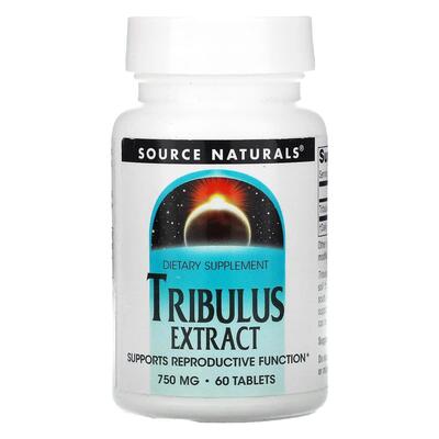 Трибулус экстракт Source Naturals Tribulus Extract, 750 мг, 60 таблеток