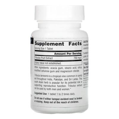 Трибулус экстракт Source Naturals Tribulus Extract, 750 мг, 60 таблеток