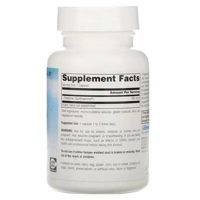 L-Теанин Source Naturals L-Theanine 200 мг, 60 капсул