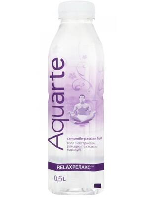Вода Aquarte Relax ромашка, маракуйя, 0,5 л