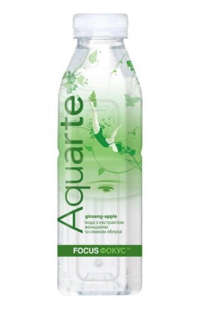 Вода Aquarte Focus женьшень, яблоко, 0,5 л
