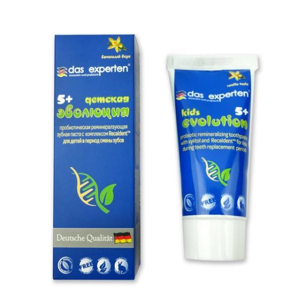 Зубная паста Das Experten Kids Evolution детская 5+, 50 мл