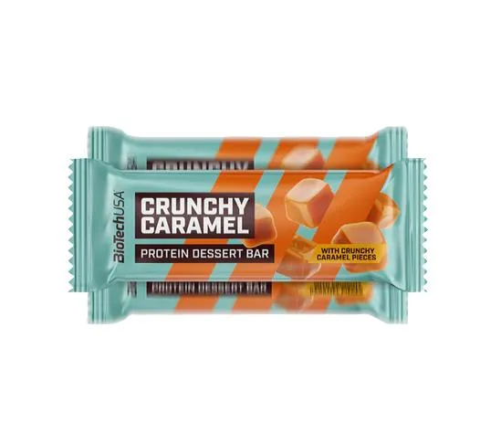 Батончик протеїновий Biotech Protein Dessert Bar хрусткі шматочки карамелі, 50 г