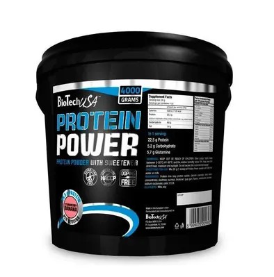 Протеїн комплексний Biotech Protein Power полуниця-банан, 4 кг