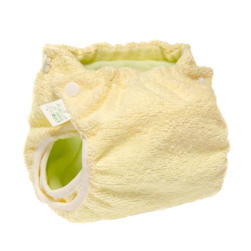 Подгузник Эко Пупс Active Classic многоразовый трикотажный 3-6 кг (3-7) с вкладышем Abso Maxi, желтый