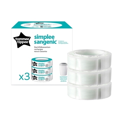 Сменная кассета Tommee Tippee Sangenic Simplee, 3 штуки