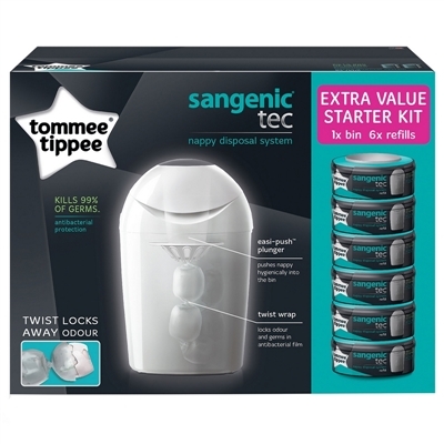 Сменная кассета Tommee Tippee Sangenic Tec, 6 штук