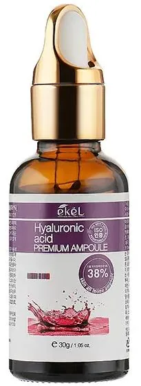 Сироватка для обличчя Ekel Premium Ampoule Hyaluronic Acid ампульна глибоке зволоження з гіалуроновою кислотою, 30 мл