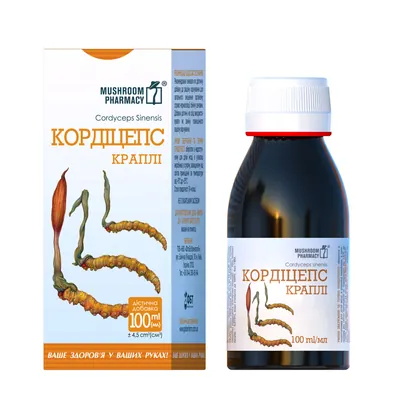 Гриб Кордіцепс Mushroom Pharmacy Cordyceps краплі по 100 мл у флак.